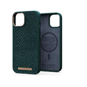 Njord iPhone 14 Salmon Leather Magsafe Case Green (NA41SL02)