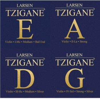 Larsen Tzigane violin SET, E loop end Struny pre husle