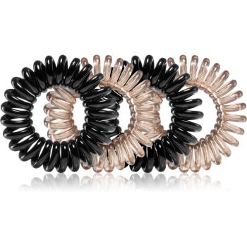 Notino Hair Collection Hair rings gumičky do vlasov 4 ks black and grey 4 ks