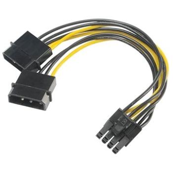 AKASA napájacia redukcia 4-pin Molex na 8-pin PCIe (AK-CBPW20-15)