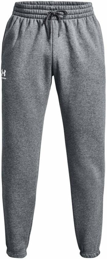 Under Armour Men's UA Essential Fleece Joggers Pitch Gray Medium Heather/White 2XL Fitness nohavice