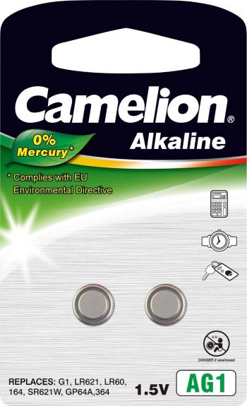 Camelion AG1 gombíková batéria  LR 60  alkalicko-mangánová 14 mAh 1.5 V 2 ks