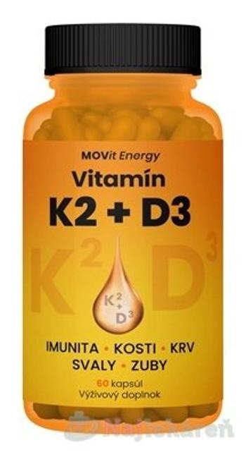 MOVit Vitamín K2 120 μg + D3 1000 I.U. 25 μg 60 kapsúl