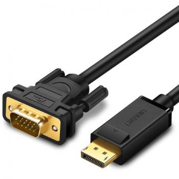 Ugreen DP105 kábel DP - VGA M/M 1.5m, čierny (10247)