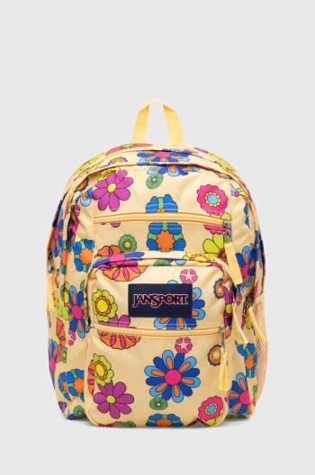 Ruksak Jansport žltá farba, veľký, vzorovaný