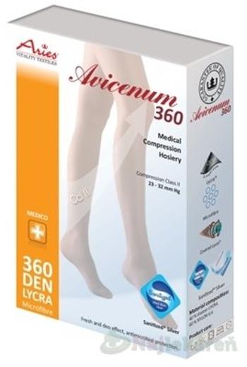 AVICENUM 360 Lýtkové pančuchy, Micro veľkosť ML,Sanitized, otvorená špica, telové 1pár