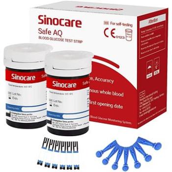 SINOCARE Sada 50 náhradných prúžkov + 50 lanciet pre Safe AQ Smart (6934175037704)