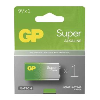 EMOS Alkalická batéria GP Super 9V (6LF22), 1ks B01511