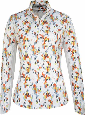 Callaway Womens Shift Geo Printed Sun Protection Top Brilliant White XS