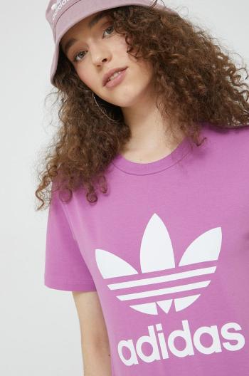 Tričko adidas Originals dámsky, fialová farba,