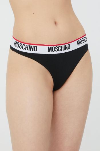 Tangá Moschino Underwear čierna farba,