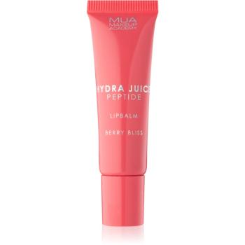 MUA Makeup Academy Hydra-Juice Peptide hydratačný balzam na pery pre lesk vône Berry Bliss (Strawberry) 10 ml