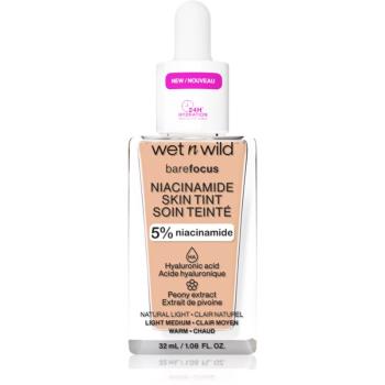 Wet n Wild Bare Focus Niacinamide Skin Tint ľahký hydratačný make-up odtieň Light 32 ml