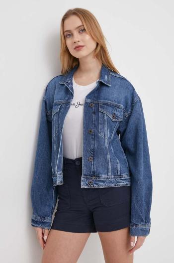 Rifľová bunda Pepe Jeans RELAXED JACKET dámska, prechodná, oversize, PL402392HU8