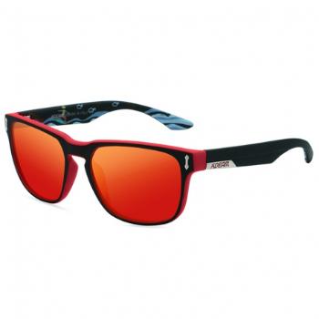 KDEAM Andover 3 slnečné okuliare, Black & Pattern / Red (GKD027C03)