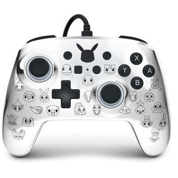 PowerA Enhanced Wired Controller for Nintendo Switch – Pikachu Black & Silver (1522785-01)