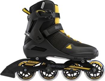 Rollerblade Spark 80 Kolieskové korčule Black/Saffron Yellow 46