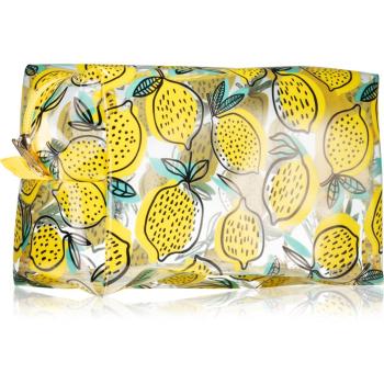 BrushArt Accessories Transparent cosmetic bag transparentná kozmetická taštička odtieň Lemon