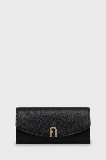 Kožená peňaženka Furla dámska, čierna farba