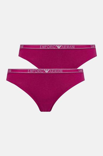 Tangá Emporio Armani Underwear 2-pak ružová farba, 163333 4F223