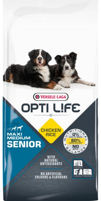 Versele Laga Opti Life dog Senior Medium & Maxi 12,5kg