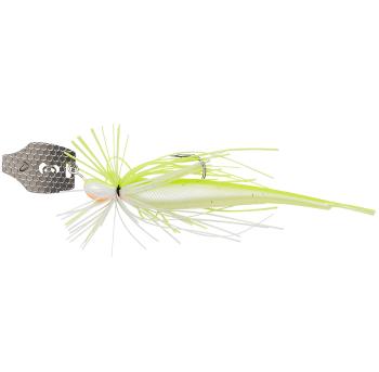 Savage gear gumová nástraha crazy swim jig sinking yellow white - 12,5 cm 14,5 g