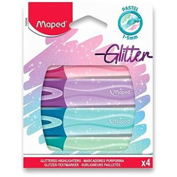 Maped Fluo Peps Glitter – sada 4 farieb (742046)