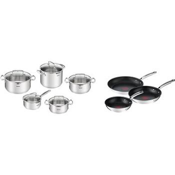 Tefal Súprava riadu 10 ks Duetto+ G719SA74 + Tefal Súprava panvíc 3 ks Duetto+ G732S334