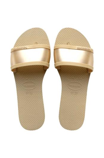 Šľapky Havaianas YOU ANGRA dámske, béžová farba, 4147238.0154