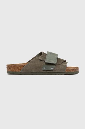 Semišové šľapky Birkenstock BIRKENSTOCK X PAPILLIO Arizona zelená farba, 1023831