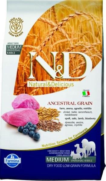 Farmina N&D dog AG adult medium & maxi, lamb, spelt, oats & blueberry 2,5kg