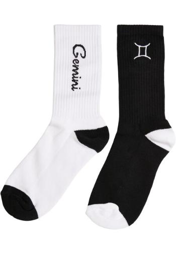 Mr. Tee Zodiac Socks 2-Pack black/white gemini - 47–50