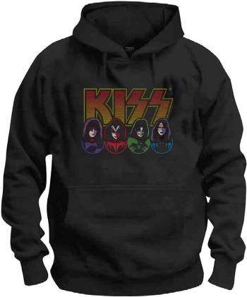 Kiss Mikina Logo, Faces & Icons Black XL