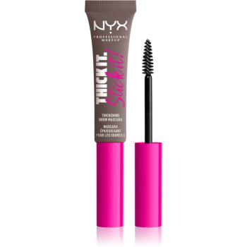 NYX Professional Makeup Thick it Stick It Brow Mascara riasenka na obočie odtieň 05 Ash Brown 7 ml