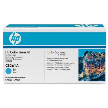 HP originál toner CE261A, cyan, 11000str., HP 648A, HP Color LaserJet CP4025, CP4525, O