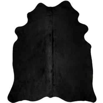 Koberec z pravej hovädzej kože čierny 150 × 170 cm (284341)