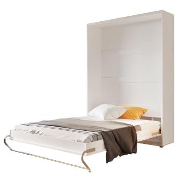 Sconto Sklápacia posteľ CONCEPT PRO CP-03 biela vysoký lesk, 90x200 cm