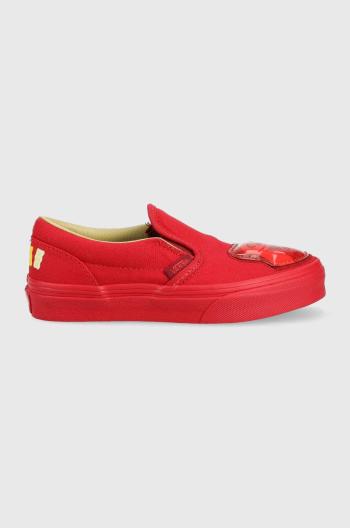 Detské tenisky Vans Classic Slip-On HARIBO HARB GOLD červená farba