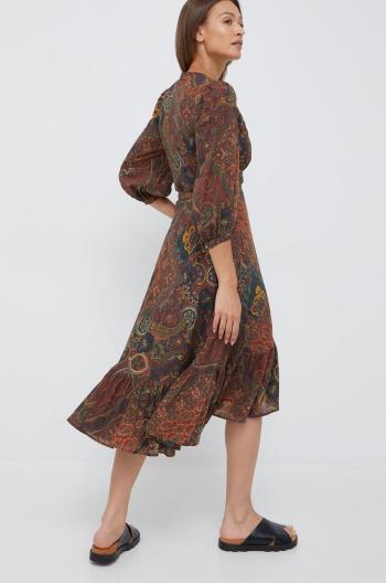 Bavlnené šaty Polo Ralph Lauren midi, áčkový strih