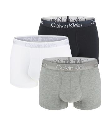 Calvin Klein - 3PACK modern structure cotton black, white, gray boxerky-L (91-96 cm)