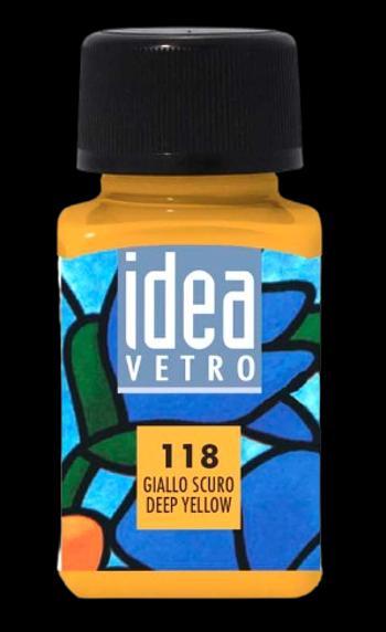 MAIMERI IDEA VETRO - Farby na sklo 118 - deep yellow, 60 ml