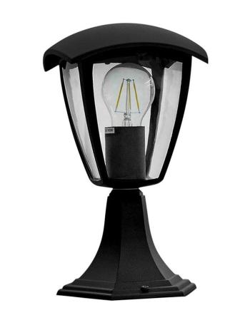 LED Solution Čierna záhradná lampa pre LED žiarovku E27 29cm 7059