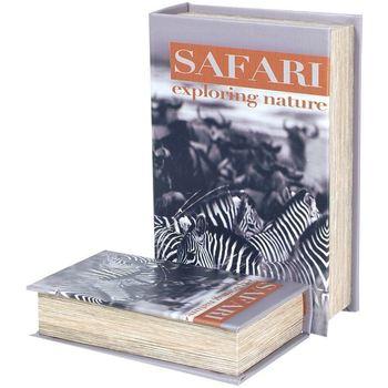 Signes Grimalt  Košíky, škatule Krabice Na Knihy Safari Zebra 2U  Viacfarebná