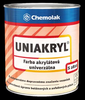 UNIAKRYL S 2822 - Farba na vodorovné dopravné značenie 5 kg 0110 - šedá