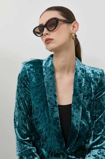 Slnečné okuliare Gucci GG1170S dámske, hnedá farba