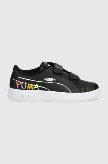 Detské tenisky Puma čierna farba