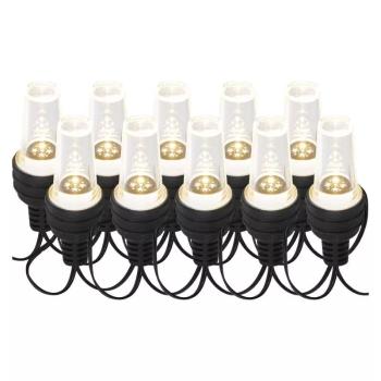 EMOS LED vianočný svetelný reťaz - 10x párty žiarovky, 4,5m studená biela DCPC08