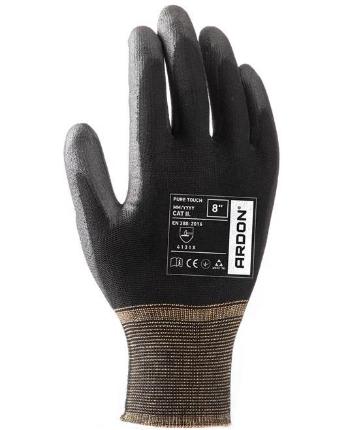 Máčané rukavice ARDON®PURE TOUCH BLACK 07/S | A8009/07