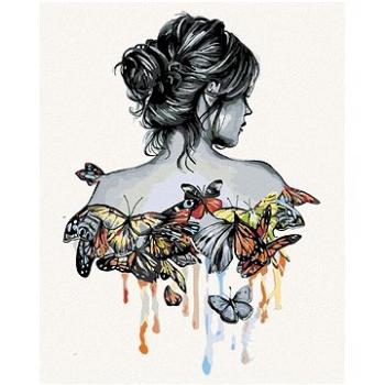 Maľovanie podľa čísel – Motýlia žena (HRAmal00332nad)