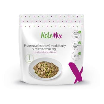 KETOMIX Proteínové hrachové medailónky v zeleninovom ragú 250 g